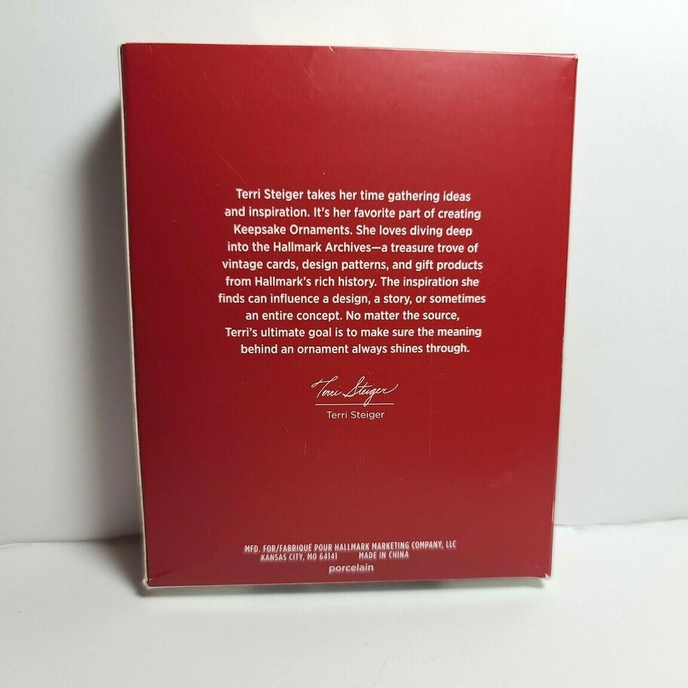 Hallmark Keepsake Beautifully Brave Porcelain Ornament Pink Shield Encouragement - Picture 6 of 8